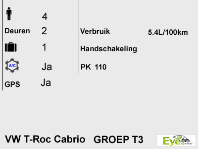 GROUP T3 VW T Roc NL